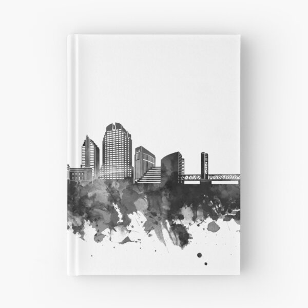Item preview, sacramento skyline bw designed and sold by BekimART2.
