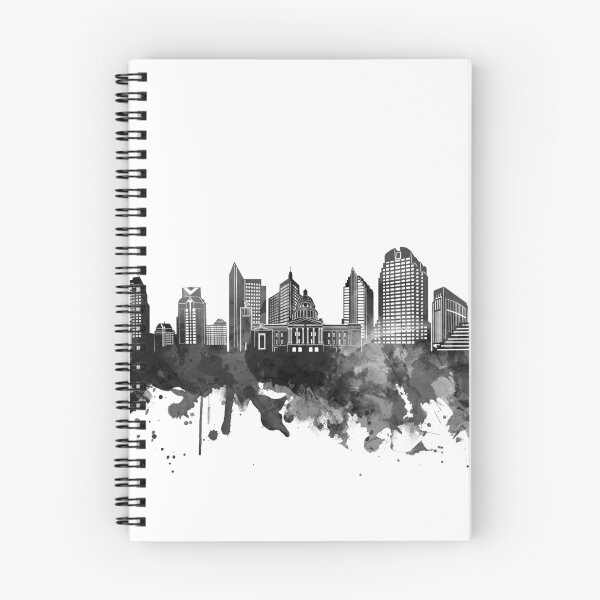 Item preview, sacramento skyline bw designed and sold by BekimART2.