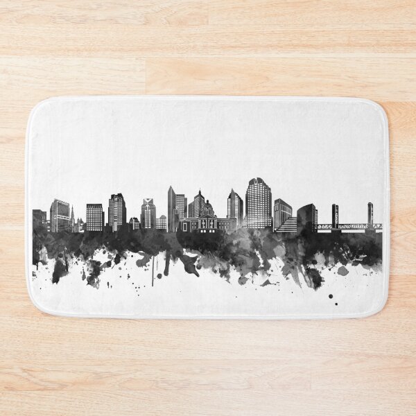Item preview, sacramento skyline bw designed and sold by BekimART2.