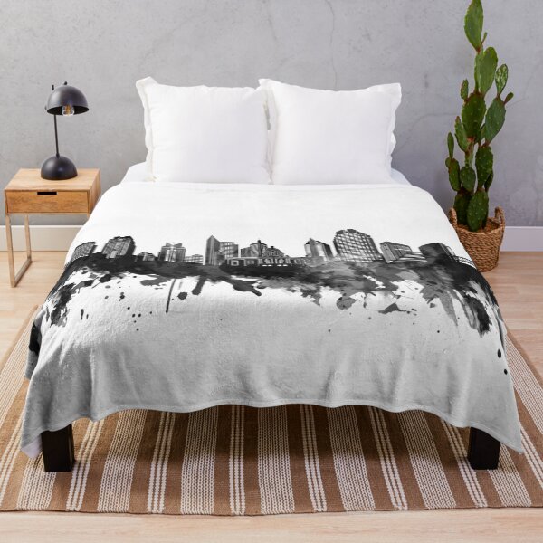 Item preview, sacramento skyline bw designed and sold by BekimART2.