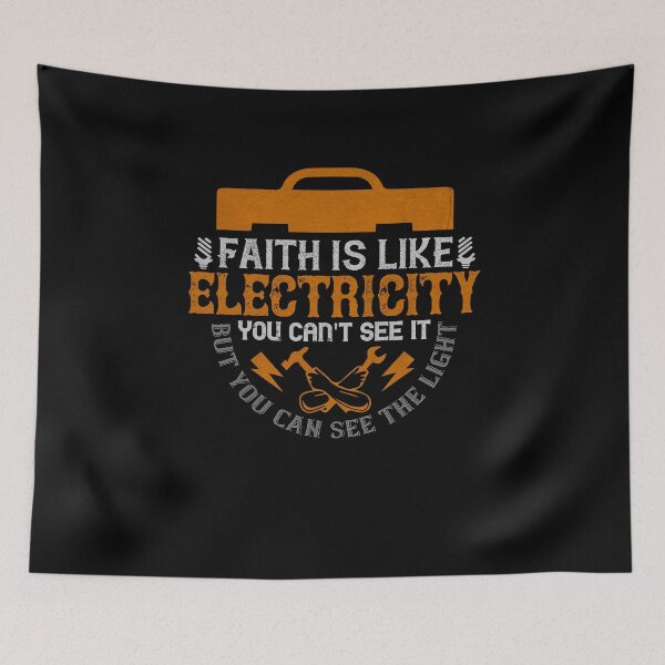Item preview, Faith is like electricity designed and sold by dm4design.