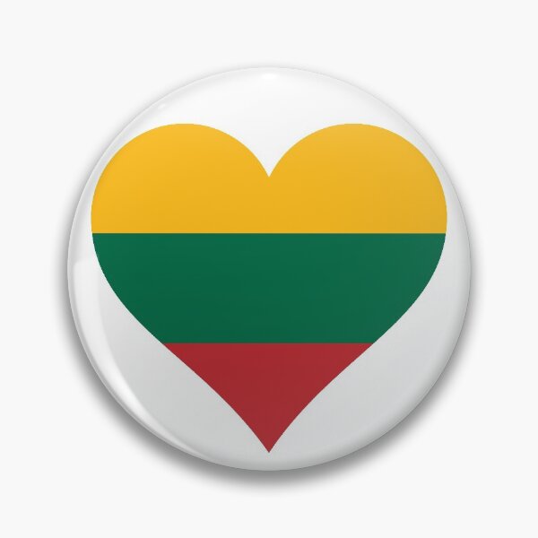 Item preview, Lithuania Lithuanian flag flag heart designed and sold by GeogDesigns.