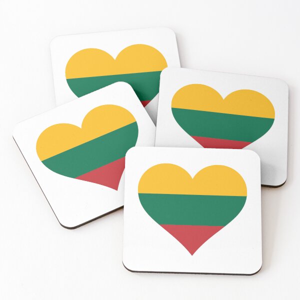 Item preview, Lithuania Lithuanian flag flag heart designed and sold by GeogDesigns.