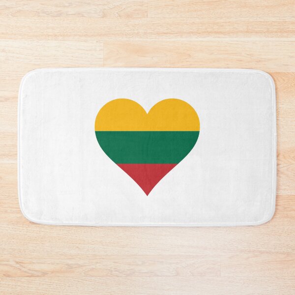 Item preview, Lithuania Lithuanian flag flag heart designed and sold by GeogDesigns.