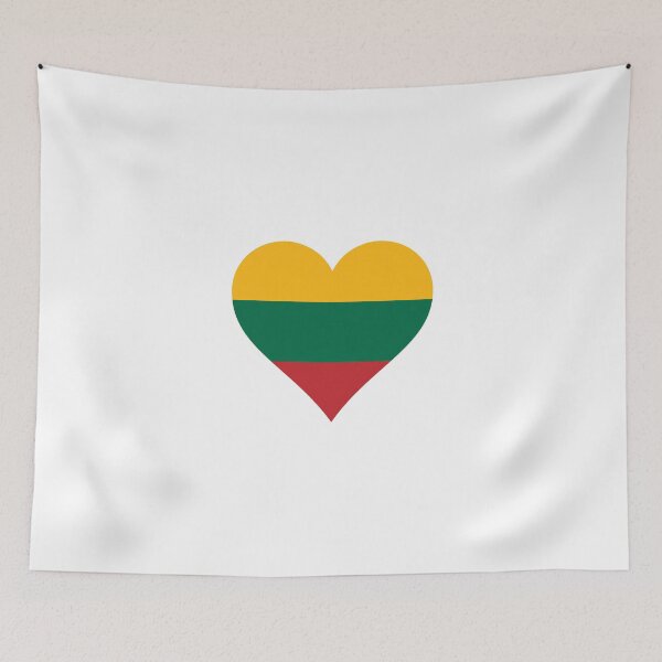Item preview, Lithuania Lithuanian flag flag heart designed and sold by GeogDesigns.