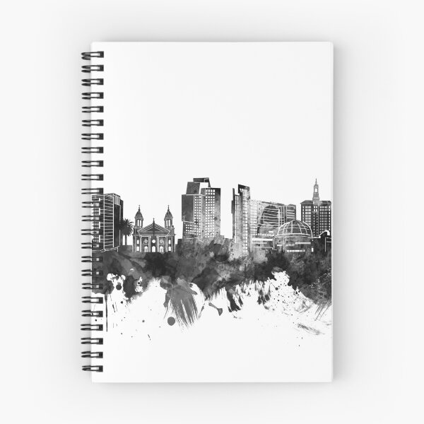 Item preview, san jose skyline bw designed and sold by BekimART2.