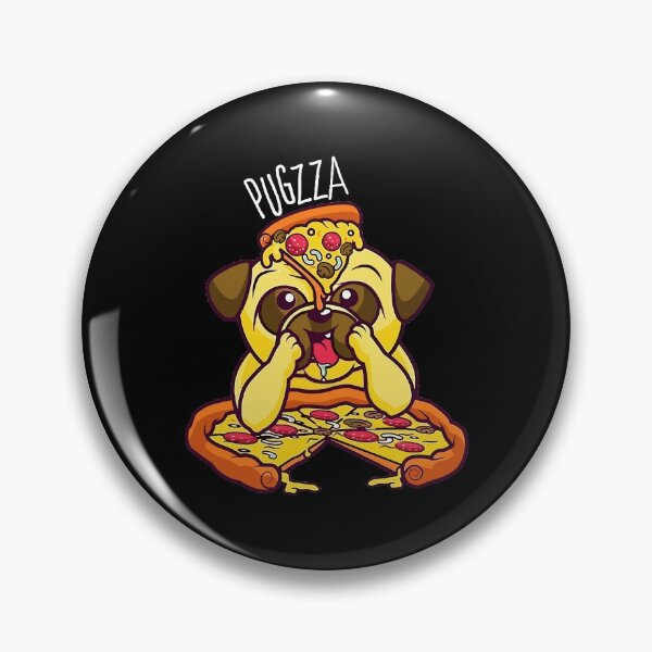 Artikelvorschau, pug pizza dog pug entworfen und verkauft von geraldellis.