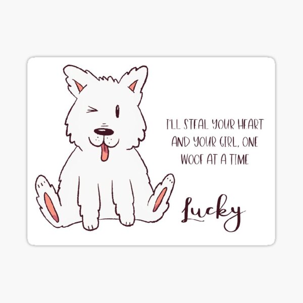 Dog Stickers – lucky lemon club