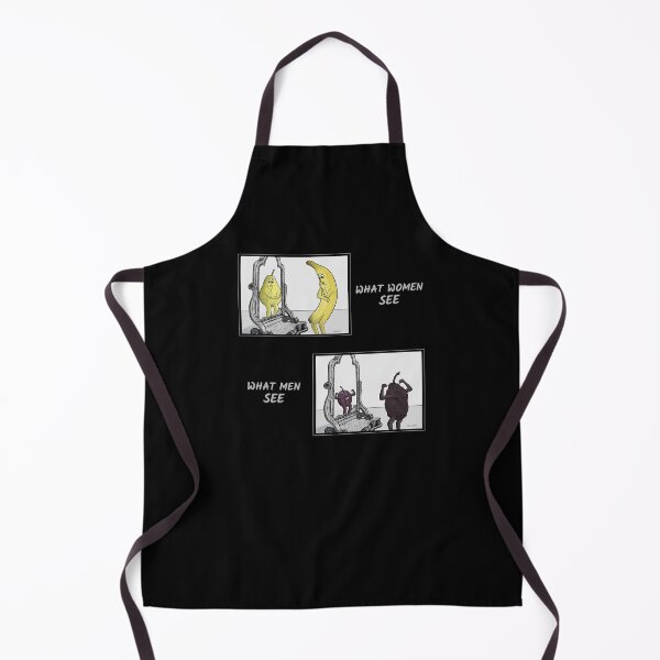 Item preview, Body Image - funny cartoon of what women versus men see in the mirror designed and sold by Crystal Raymond.