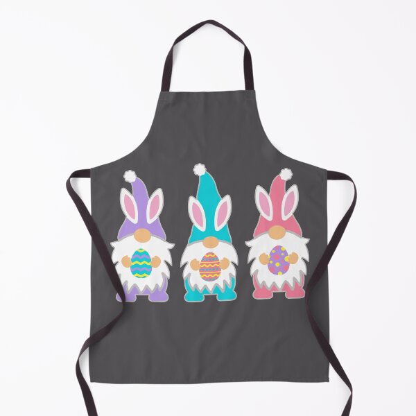 Item preview, Three Cute Gnomes with Easter Bunny Ears and Easter Eggs designed and sold by Rabbitti.