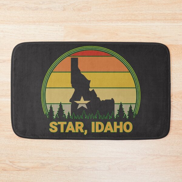 Item preview, State of Idaho Retro Vintage Sunset Star Idaho Souvenir designed and sold by AlaskaCC.