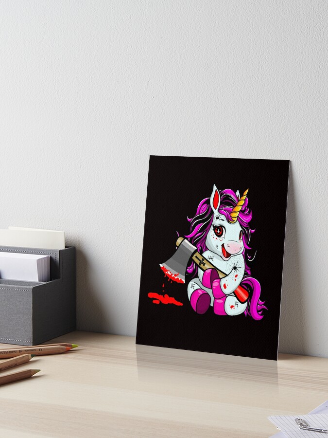 Pastel Goth Soft Grunge Yami Kawaii Unicorn - Cute But Psycho | Art Board  Print