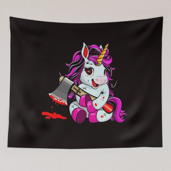 Item preview, Pastel Goth Soft Grunge Yami Kawaii Unicorn - Cute But Psycho designed and sold by MyFreakyWorld.