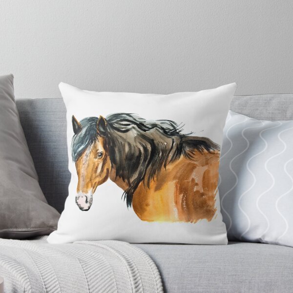 Item preview, watercolor horse designed and sold by VicaVeresk.