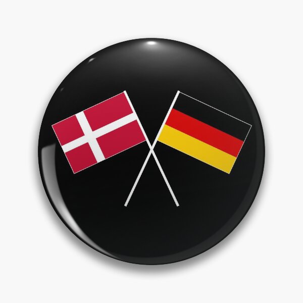 Item preview, Denmark Germany crossed ensign flag designed and sold by GeogDesigns.