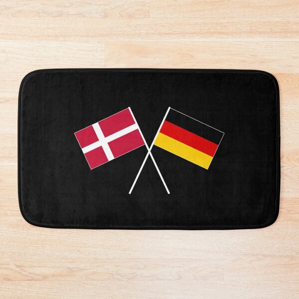 Item preview, Denmark Germany crossed ensign flag designed and sold by GeogDesigns.