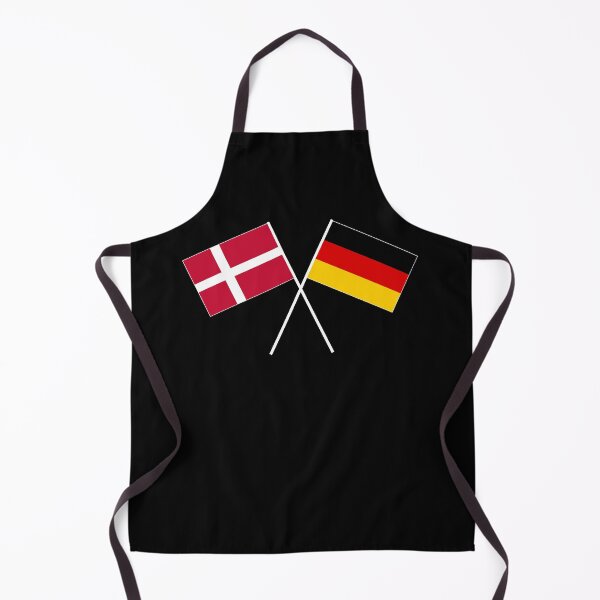 Item preview, Denmark Germany crossed ensign flag designed and sold by GeogDesigns.