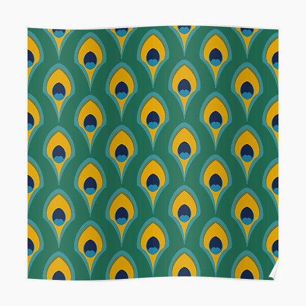 The Minimalist Peacock Poster