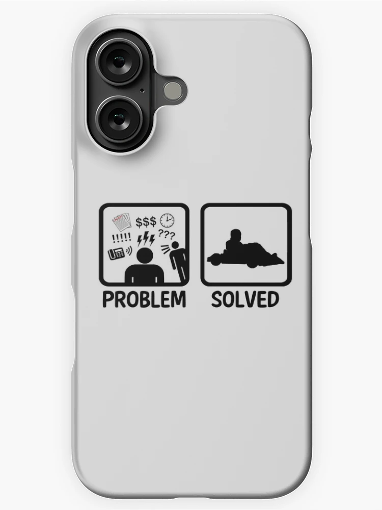 Thumbnail 1 of 4, iPhone Case, Problem Solved Go Kart Racing designed and sold by BeyondEvolved.