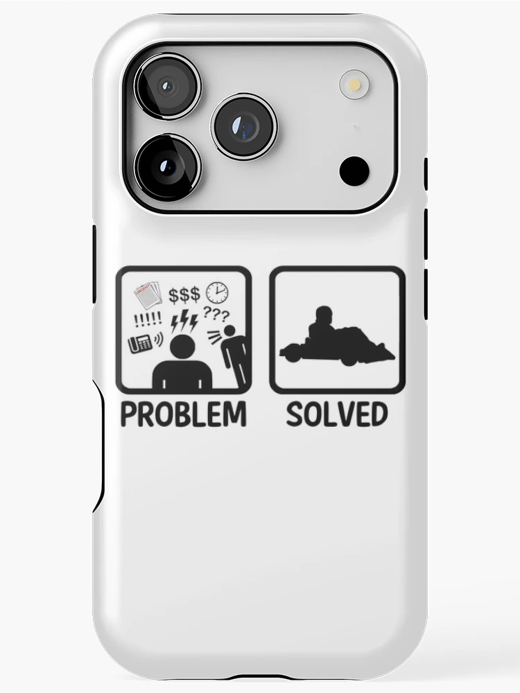 Thumbnail 1 of 4, iPhone Case, Problem Solved Go Kart Racing designed and sold by BeyondEvolved.