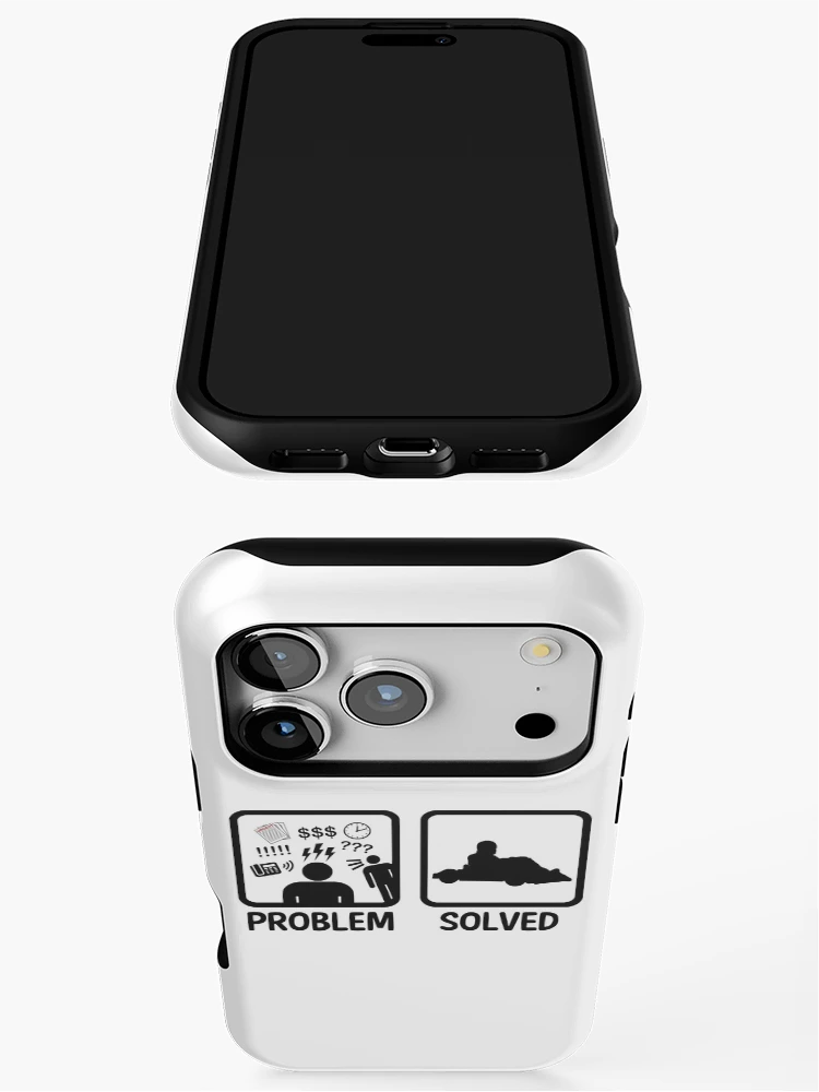 Thumbnail 3 of 4, iPhone Case, Problem Solved Go Kart Racing designed and sold by BeyondEvolved.