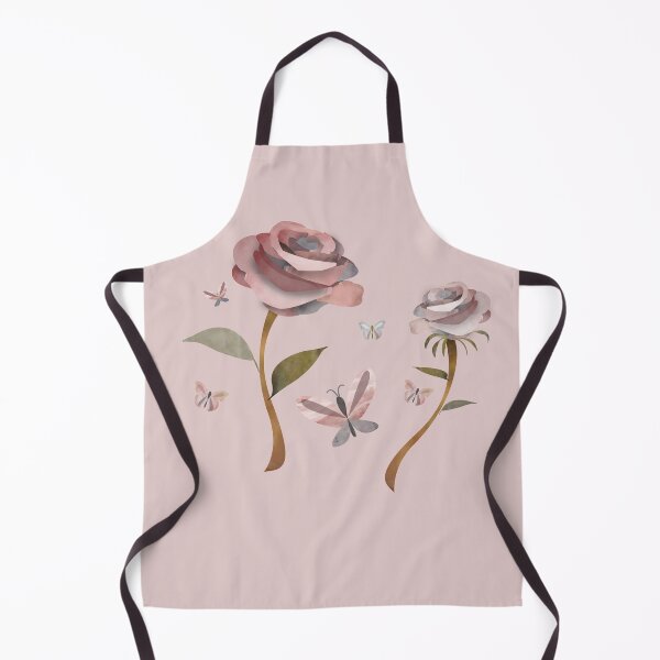 Item preview, Shabby chic vintage floral wild roses and butterflies designed and sold by Caroline Laursen.