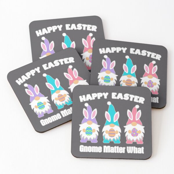 Item preview, Happy Easter Gnome Matter What cute Gnome Bunnies designed and sold by Rabbitti.