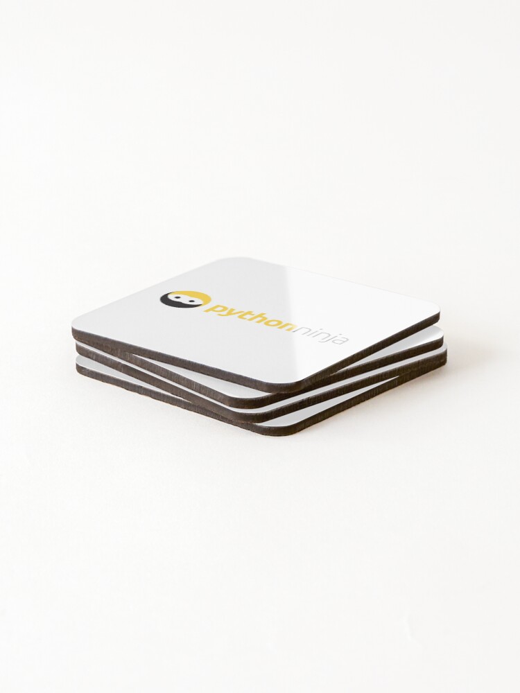 Thumbnail 4 of 5, Coasters (Set of 4), Python Ninja designed and sold by Tech-e-Tees.
