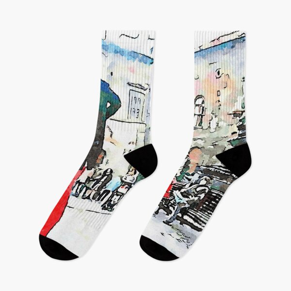 Item preview, Barbarano Romano: square with acrobats designed and sold by Giuseppe Cocco.