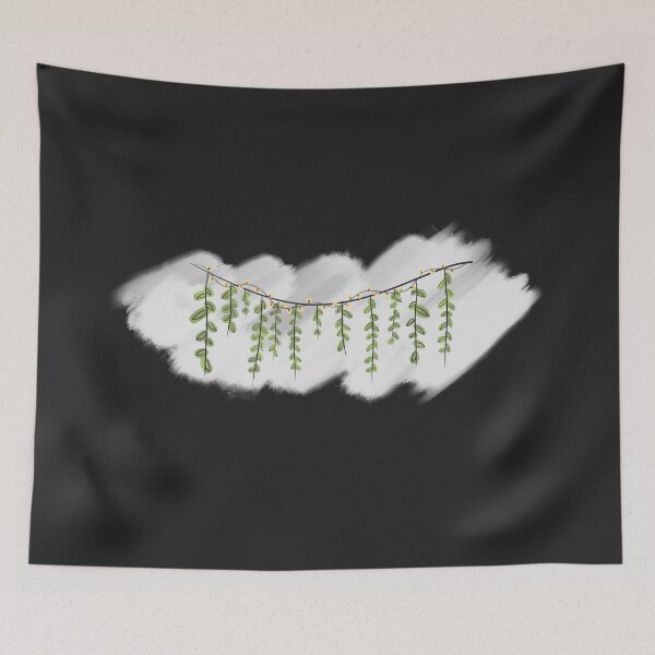 Item preview, Hanging Leaves and Fairy Lights White Stroke designed and sold by CaosTranscrito.