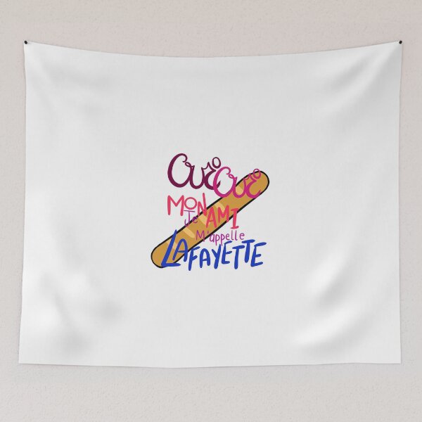 Item preview, "Oui oui mon ami..." lafayette baguette drawing designed and sold by MultifanArt1.