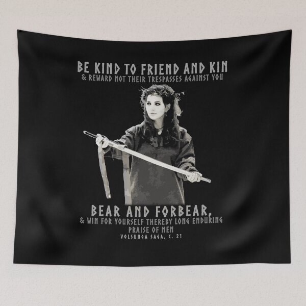 Item preview, Be Kind to Friend & Kin, Norse Proverb, Volsunga Saga, Vikings, Viking Gift designed and sold by Proverbial Wisdom Design.