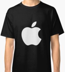 White Official Apple logo HD Classic T-Shirt