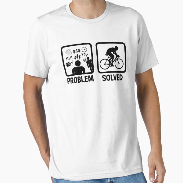 Item preview, Funny Problem Solved Cycling designed and sold by BeyondEvolved.