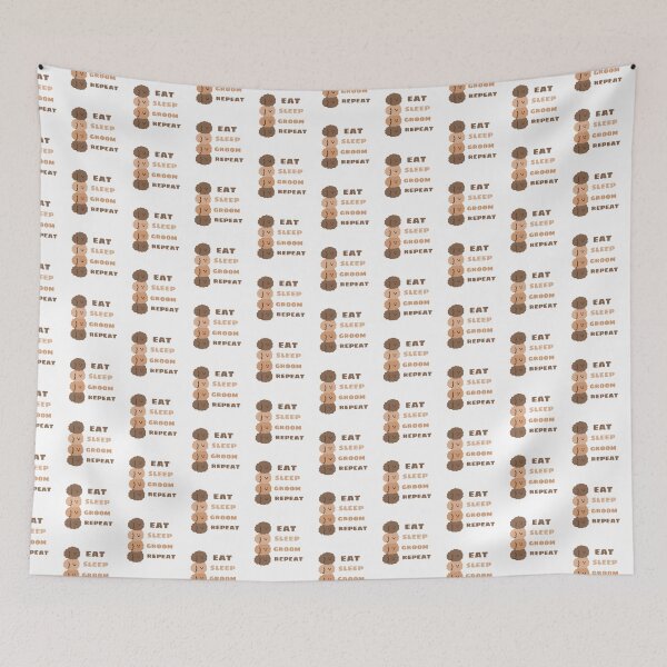 Item preview, Dog grooming eat sleep groom repeat designed and sold by Sesame1195.