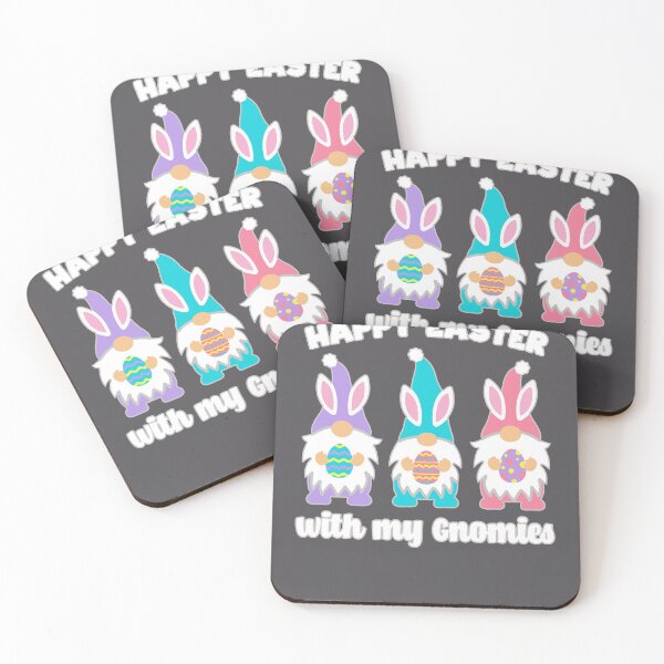 Item preview, Happy Easter with my Gnomies cute Gnome Bunnies designed and sold by Rabbitti.