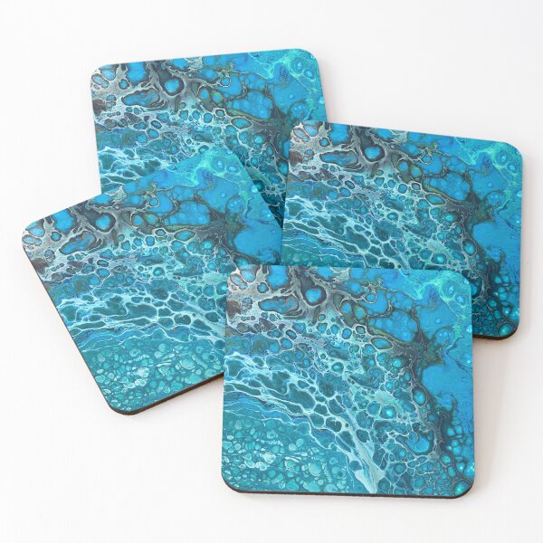Item preview, Fluid Art, Acrylic Pour Art, Water design designed and sold by Felicity Osborne.