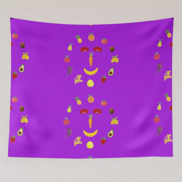 Item preview, Fruit circle smiley, funny motif designed and sold by Kallexos.