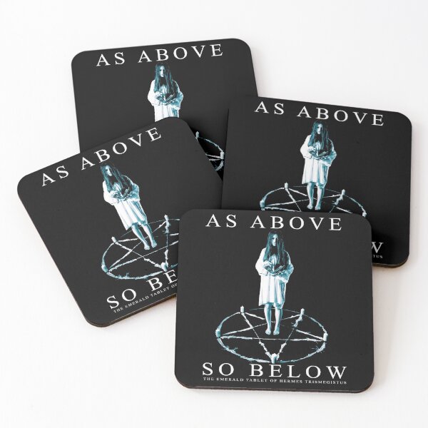 Aperçu de l'œuvre Comme ci-dessus, donc ci-dessous, conception de sorcellerie rituelle magique occulte, cercle rituel, cadeau occulte créée et vendue par Proverbial Wisdom Design.