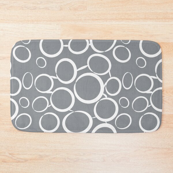 Item preview, Summer light gray plain background white bubble pattern designed and sold by Brontorino.