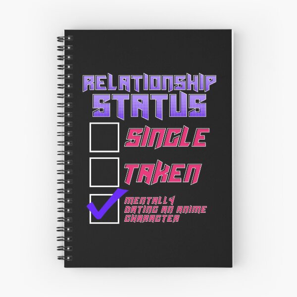 Item preview, Relationship Status Dating An Anime Character Pun designed and sold by perfectpresents.