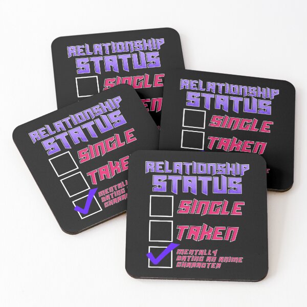 Item preview, Relationship Status Dating An Anime Character Pun designed and sold by perfectpresents.