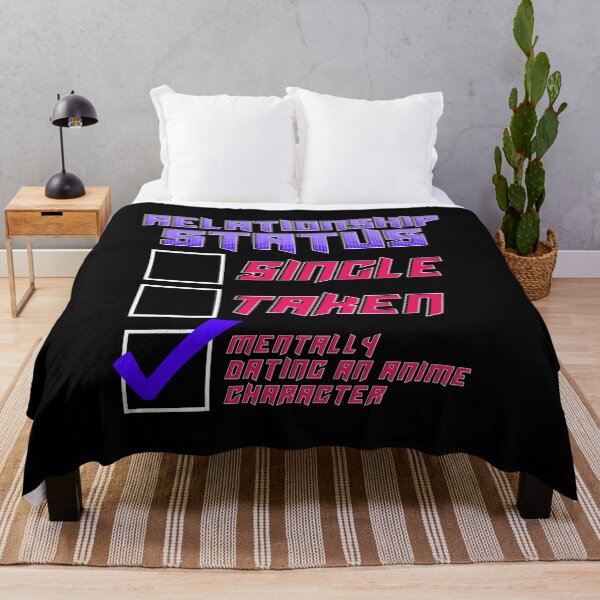 Item preview, Relationship Status Dating An Anime Character Pun designed and sold by perfectpresents.