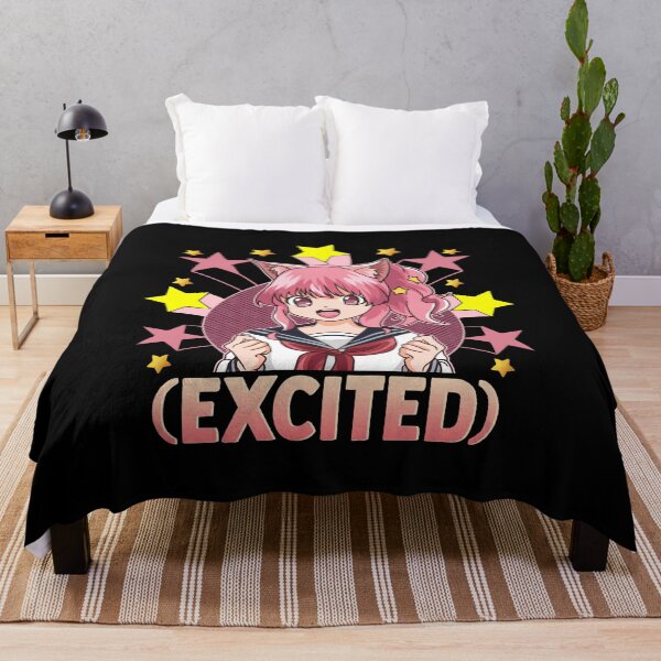 Item preview, Excited Anime Girl Cute Japanese Kawaii Otaku Face designed and sold by perfectpresents.