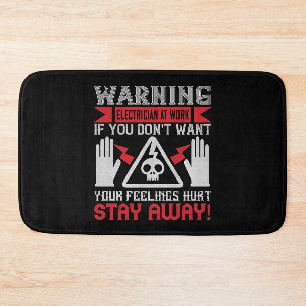 Item preview, Warning electrician at work designed and sold by dm4design.