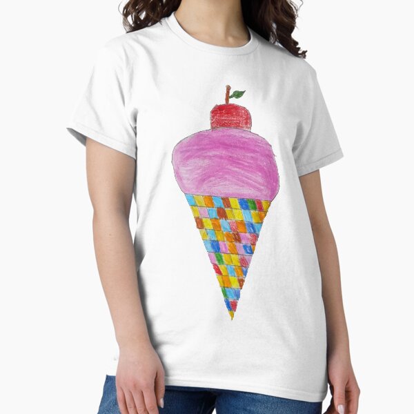 Item preview, Ice Cream Cone Drawing by Child designed and sold by Cheap Women's Shirts.