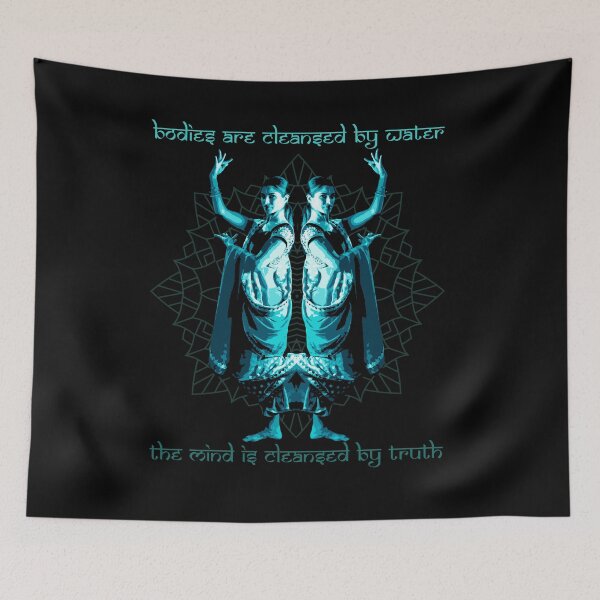 Item preview, Bodies Are Cleansed by Water, Traditional Hindu Proverb, Mandala Design, Hindu Gift designed and sold by Proverbial Wisdom Design.