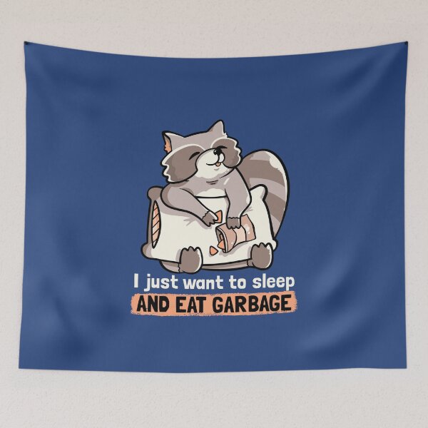 Item preview, Sleep and Eat Garbage Cute Funny Gift designed and sold by EduEly.