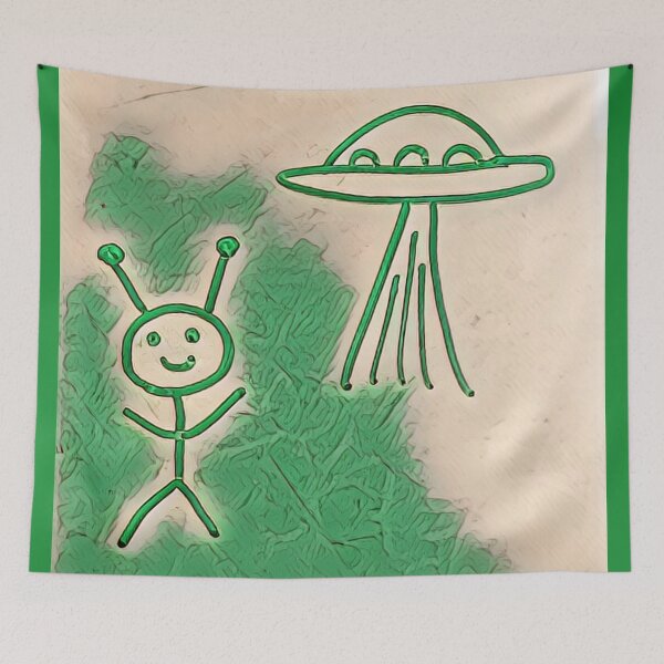 Item preview, Alien Stickman designed and sold by bernabubble7.