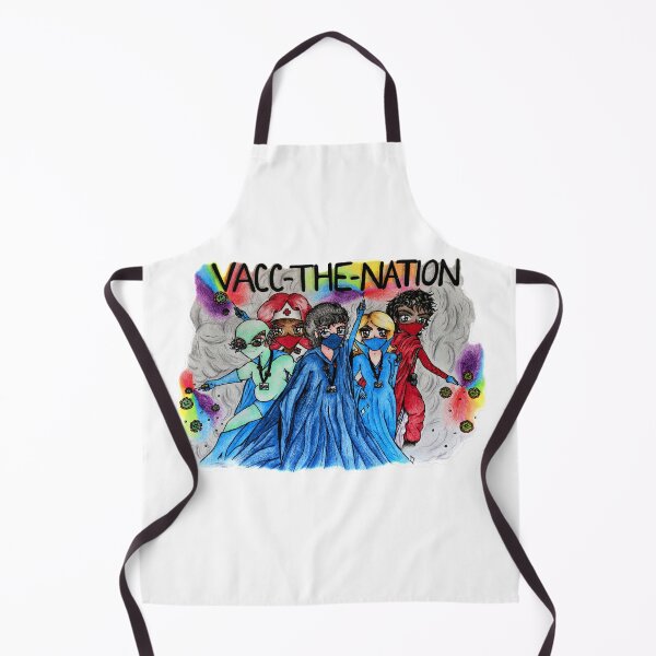 Item preview, Vacc The Nation Thank You NHS Pro-Vaccine Bye Covid Drawing designed and sold by Ailsa-Scallywag.
